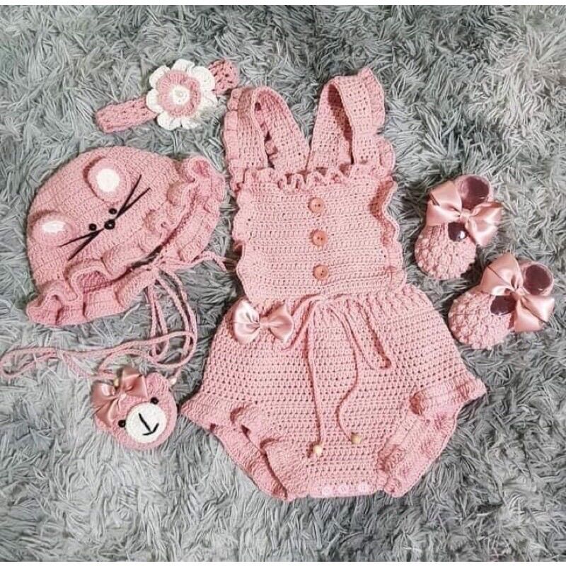 set yếm body xinh cho bé hình con chuột