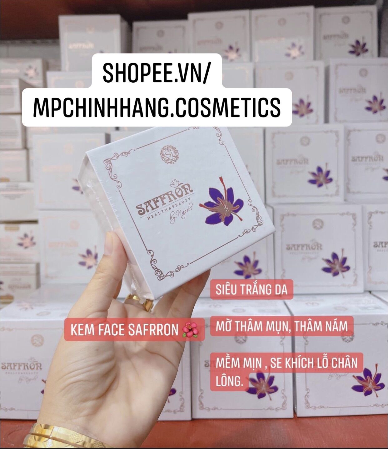 [Mẫu mới] KEM NÁM TÀN NHANG SAFFON hộp 20gr