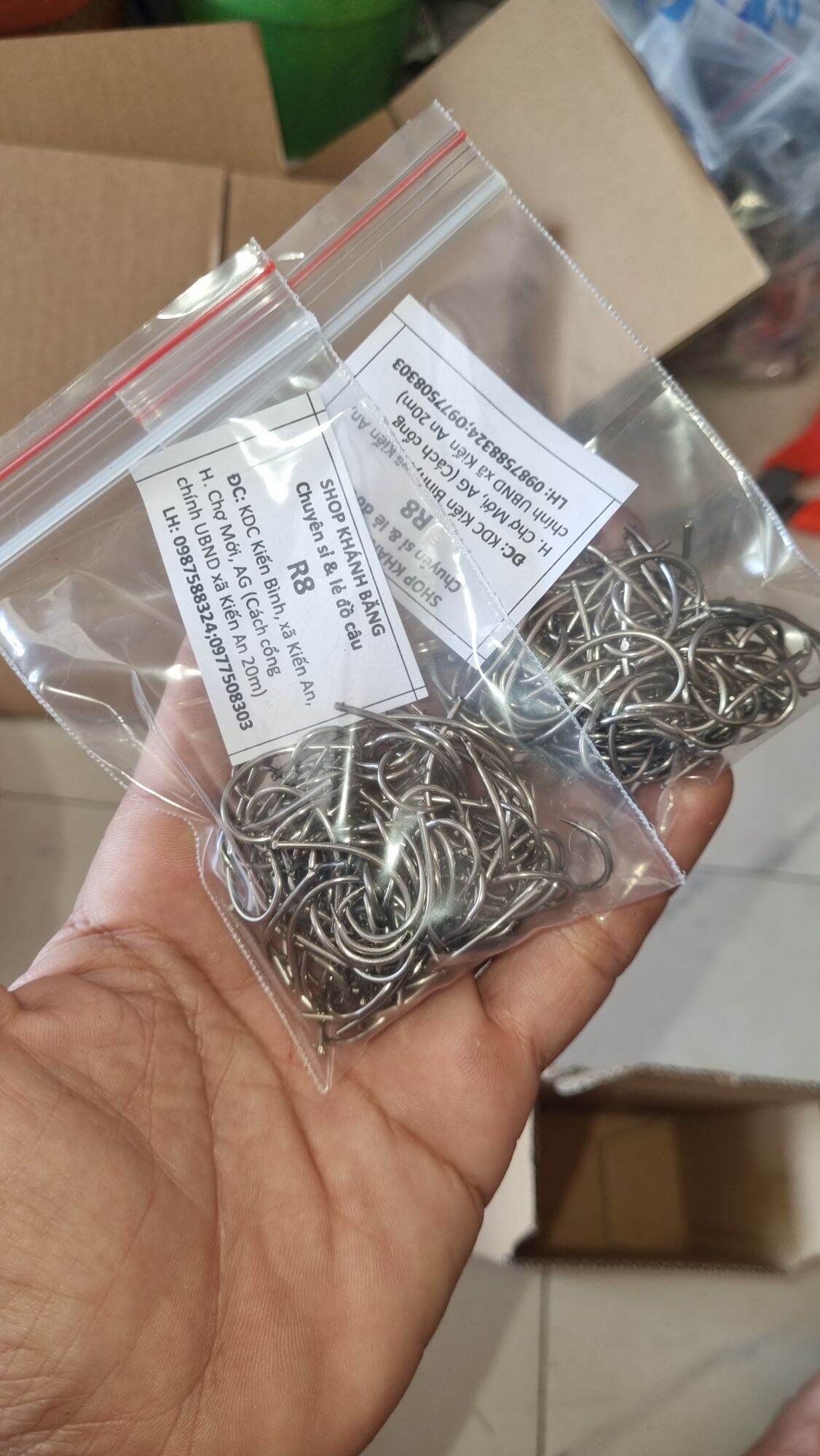 LƯỠI CÂU Ó CẮM ẾCH RẮN CÁ LÓC SỐ 8 THÉP