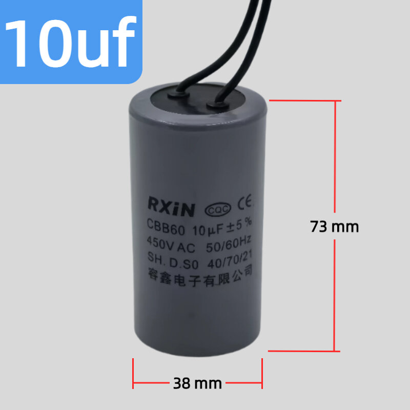 CD60CBB60 Motor Capacitor CBB65 Motor Start Capacitor Air Conditioner Capacitor 123456700uf Start Ca