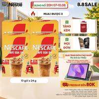 [ƯU ĐÃI THÁNG 8][FREESHIP HCM] Combo 4 Hộp Cà phê Hòa tan NESCAFÉ CAFÉ SỮA ĐÁ 10 gói Nhân đôi sánh quyện