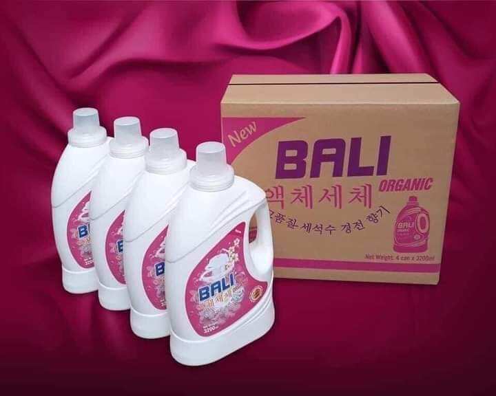 nước giặt BALI ORGANIC  đậm đặt.. hàng chính hãng Việt Nam sản xuất theo công nghệ của Hàn Quốc ..hương nắng xuân  1can 3lít 2..1thùng 4can