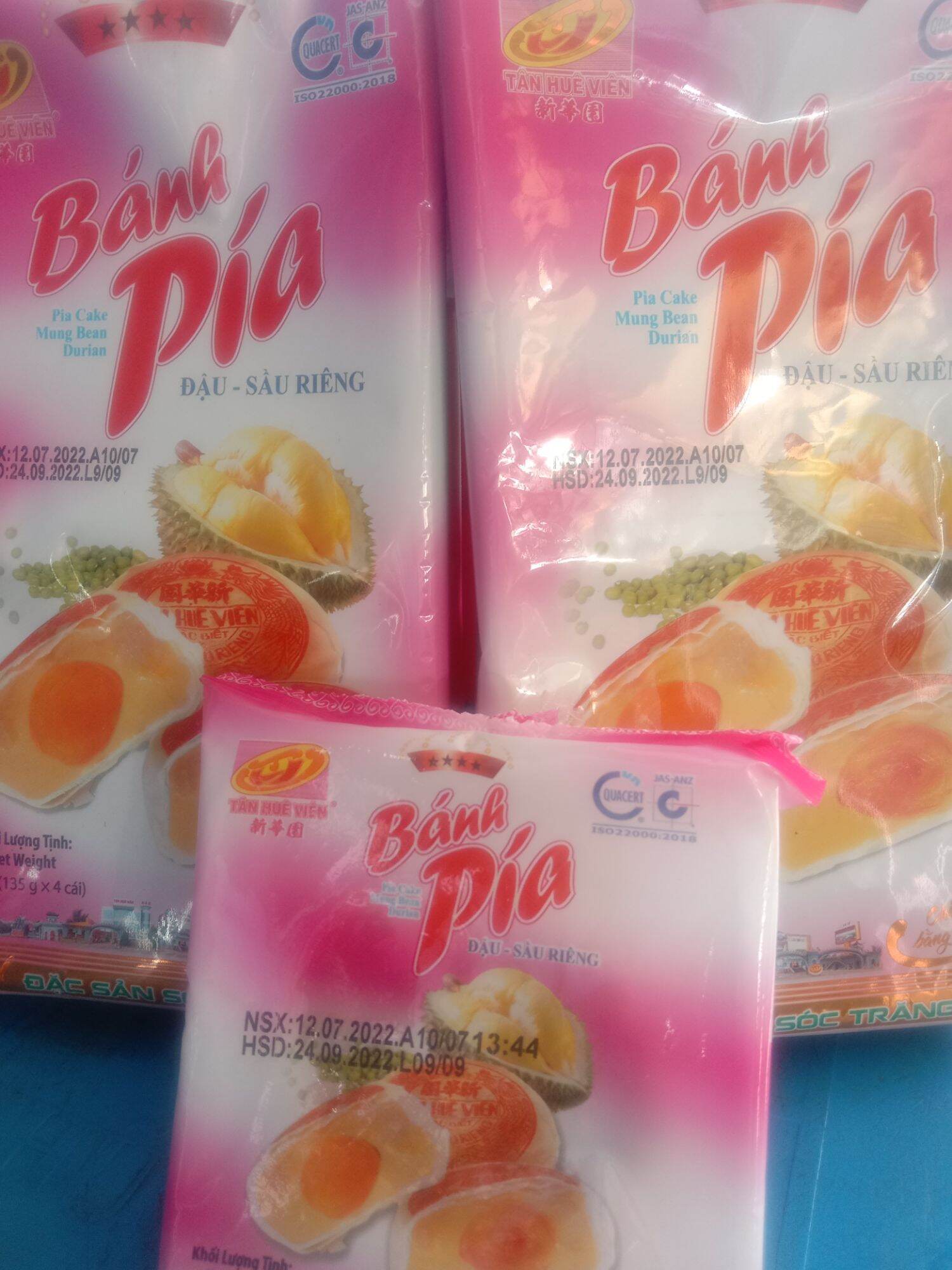 BÁNH PÍA ĐẬU SẦU RIÊNG 4 CÁI (540G)