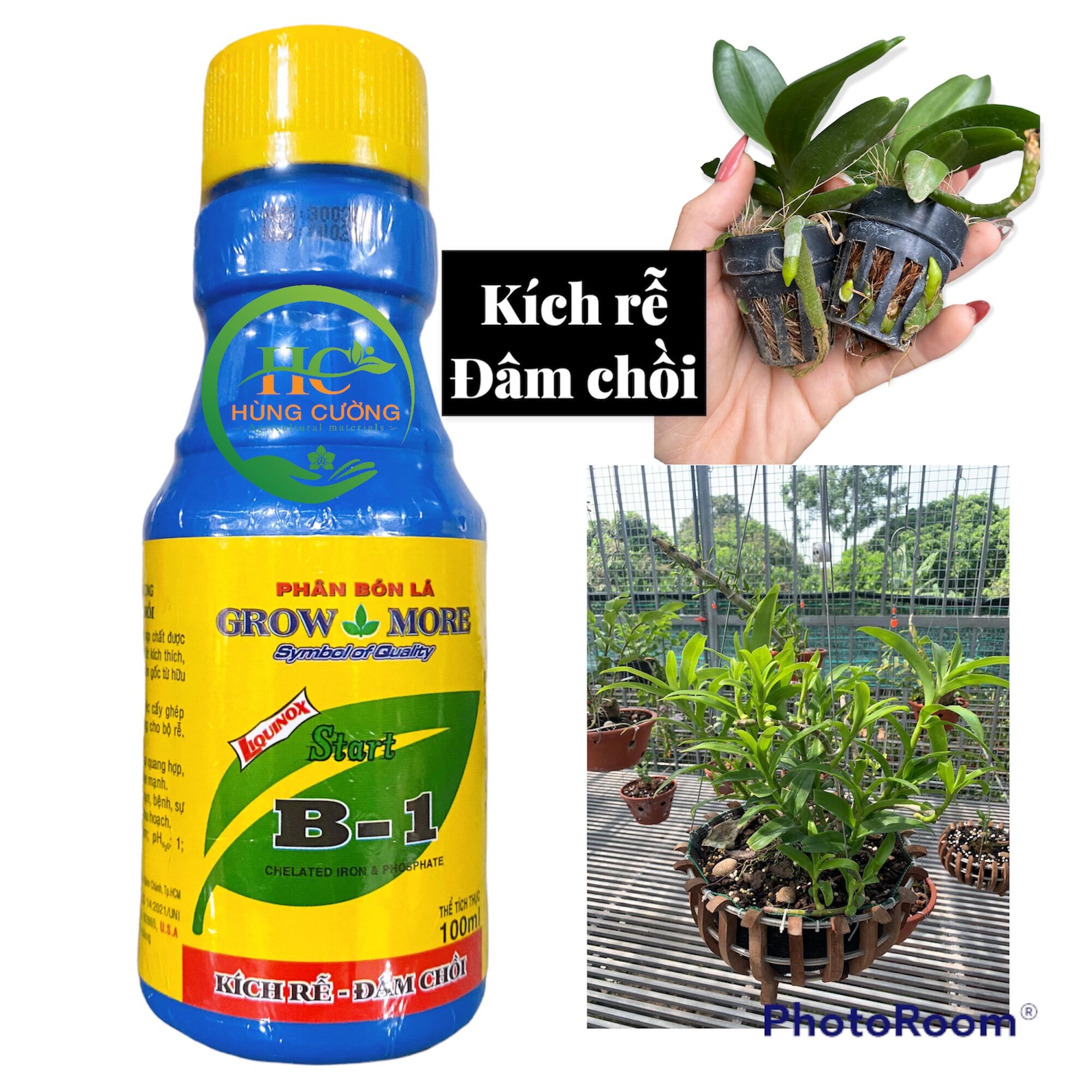 Phân bón lá vitamin b1 growmor kích rễ đâm chồi 100ml