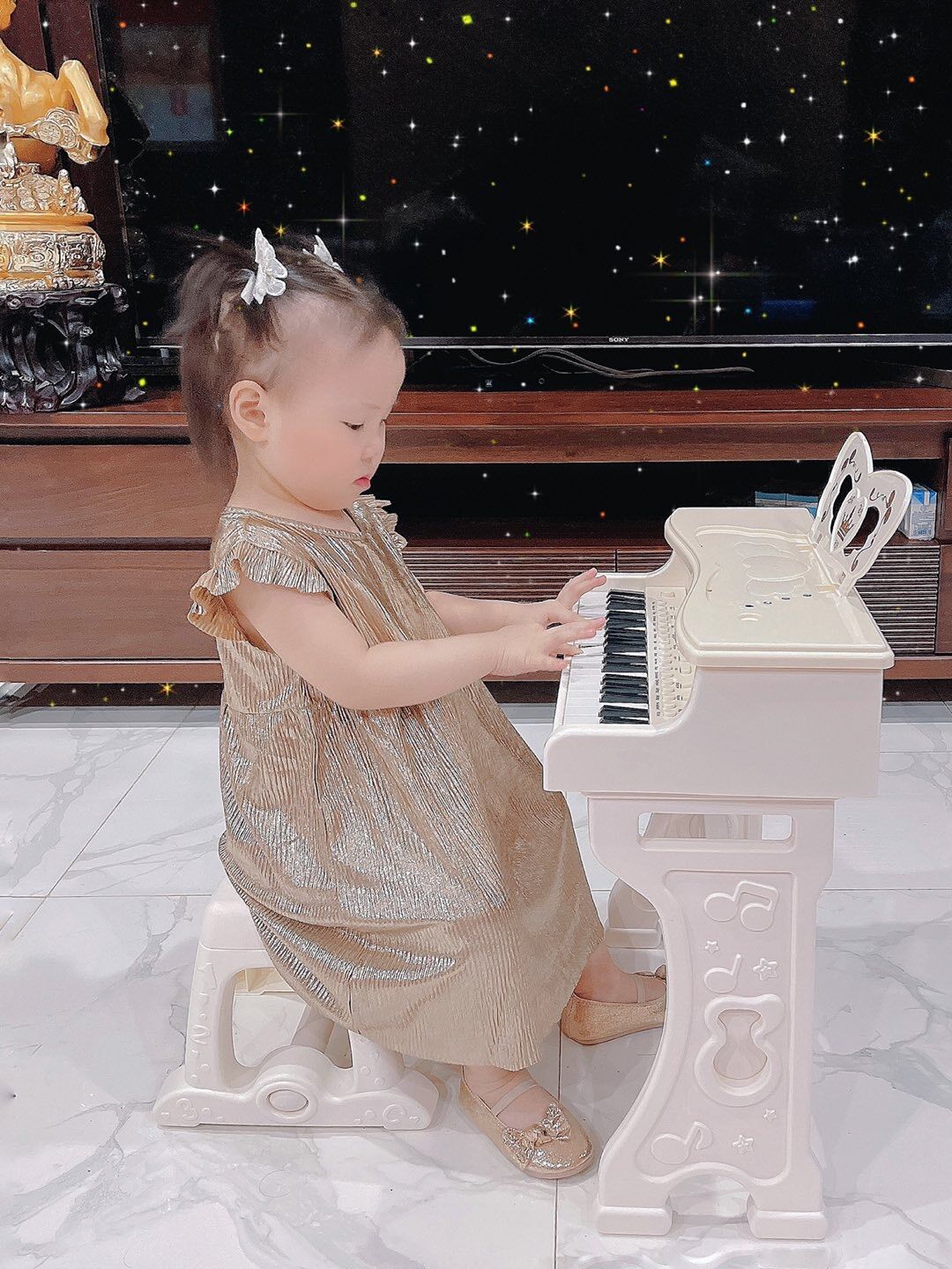 Đàn piano có micro cho bé (mẫu vuông)