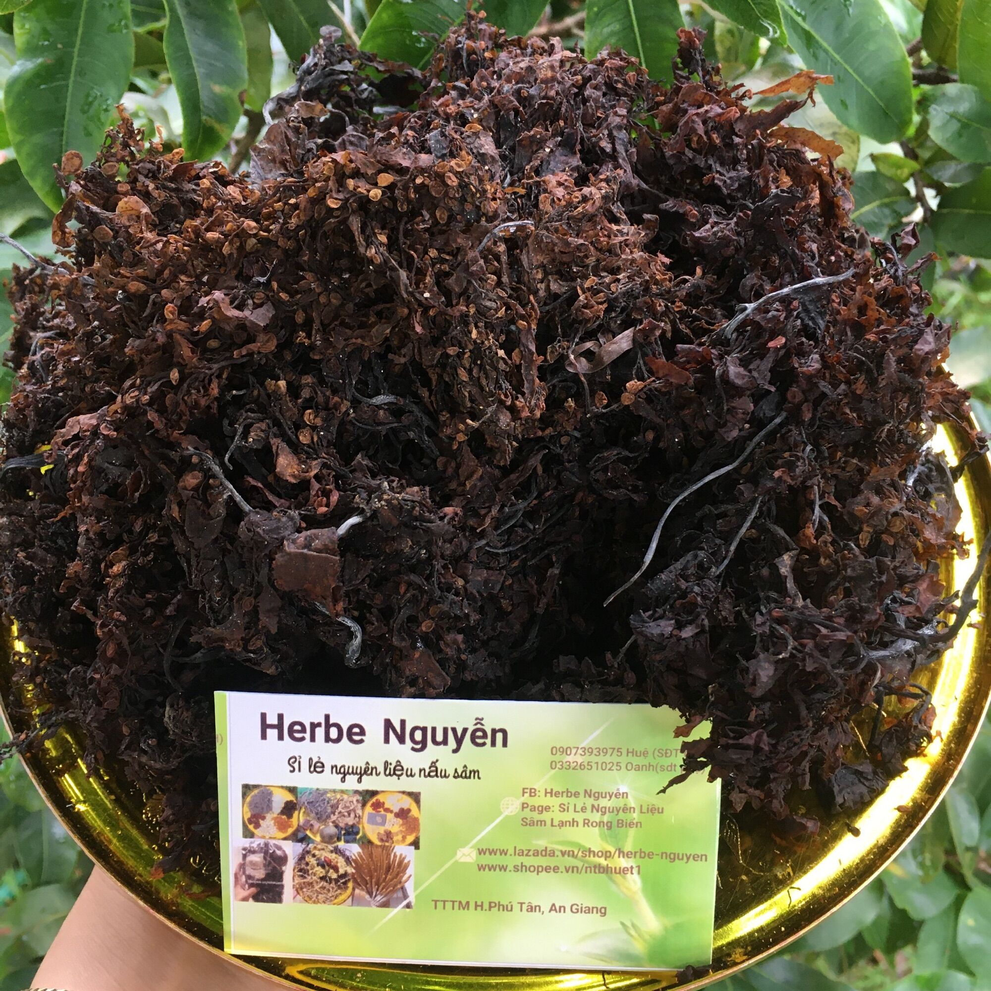Rong biển nấu sâm (rong mơ đen-rong khô loại 1)- 1kg