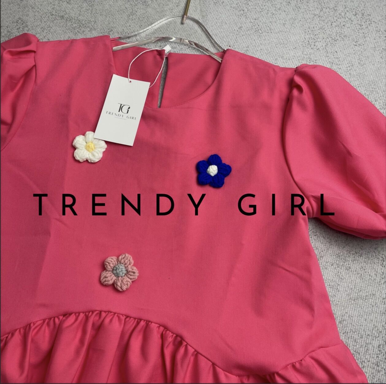 Đầm baby doll phối hoa