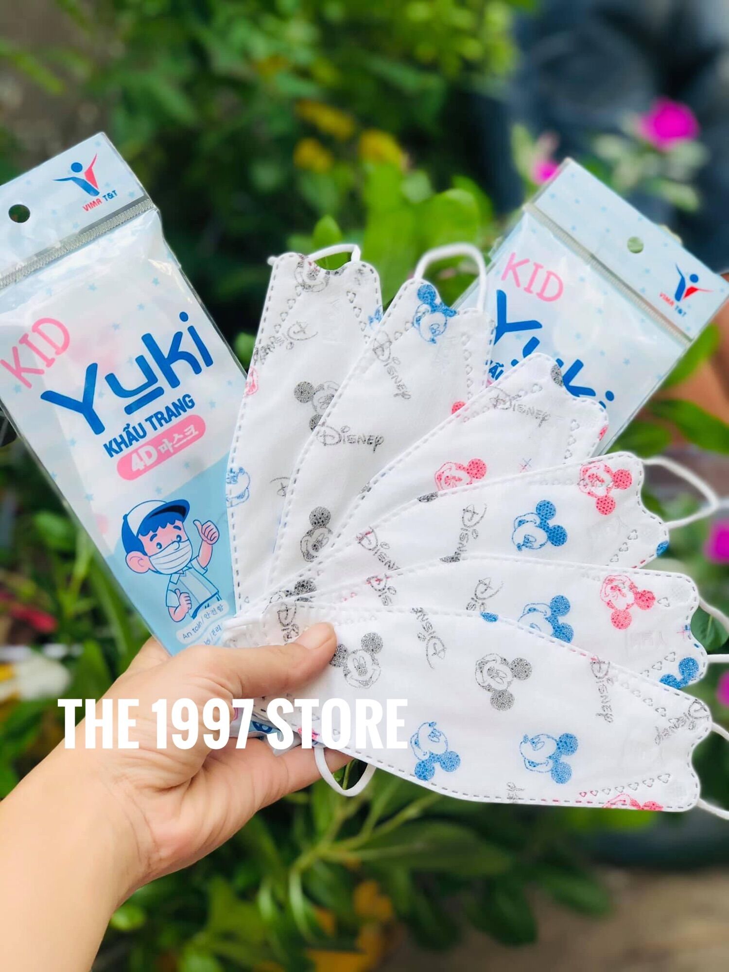 Khẩu trang yoki/ yuki 4d kid cho bé kháng khuẩn bảo vệ sức khoẻ hàng cty
