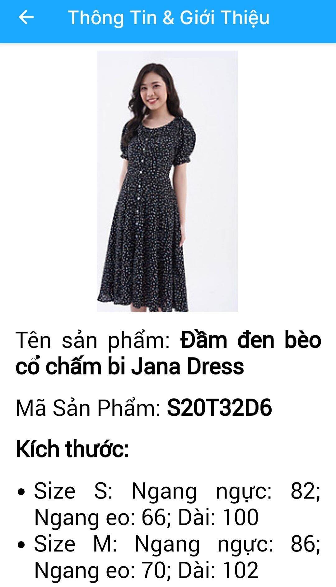 [Hết hàng] Thanh lý Tủ đồ - Đầm Maybi đen bèo cổ chấm bi