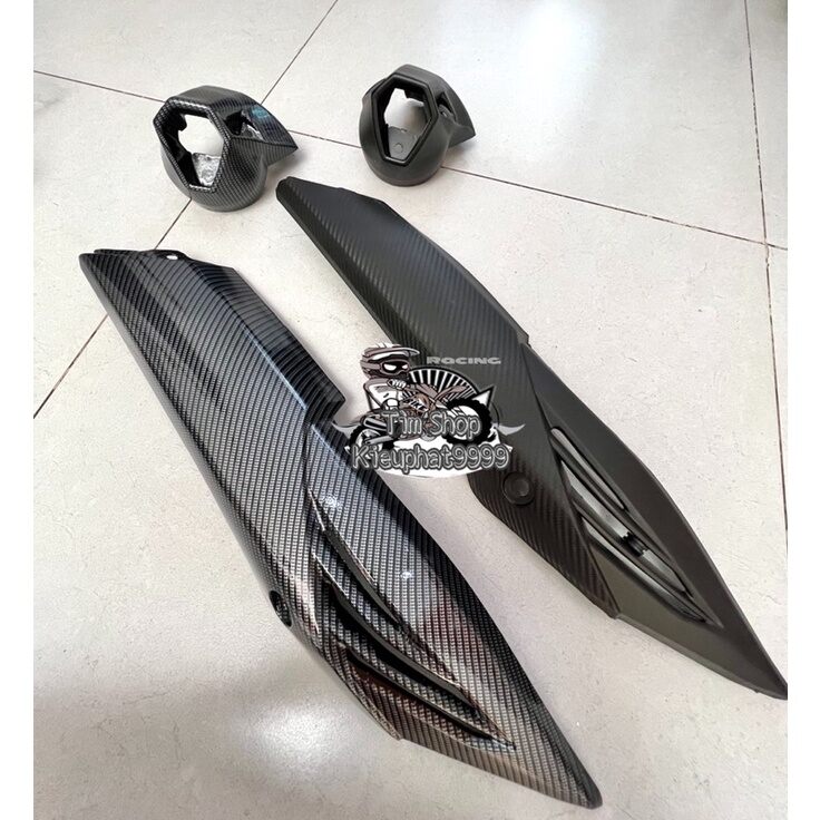 Ốp pô và đít pô winner v1 đen và carbon