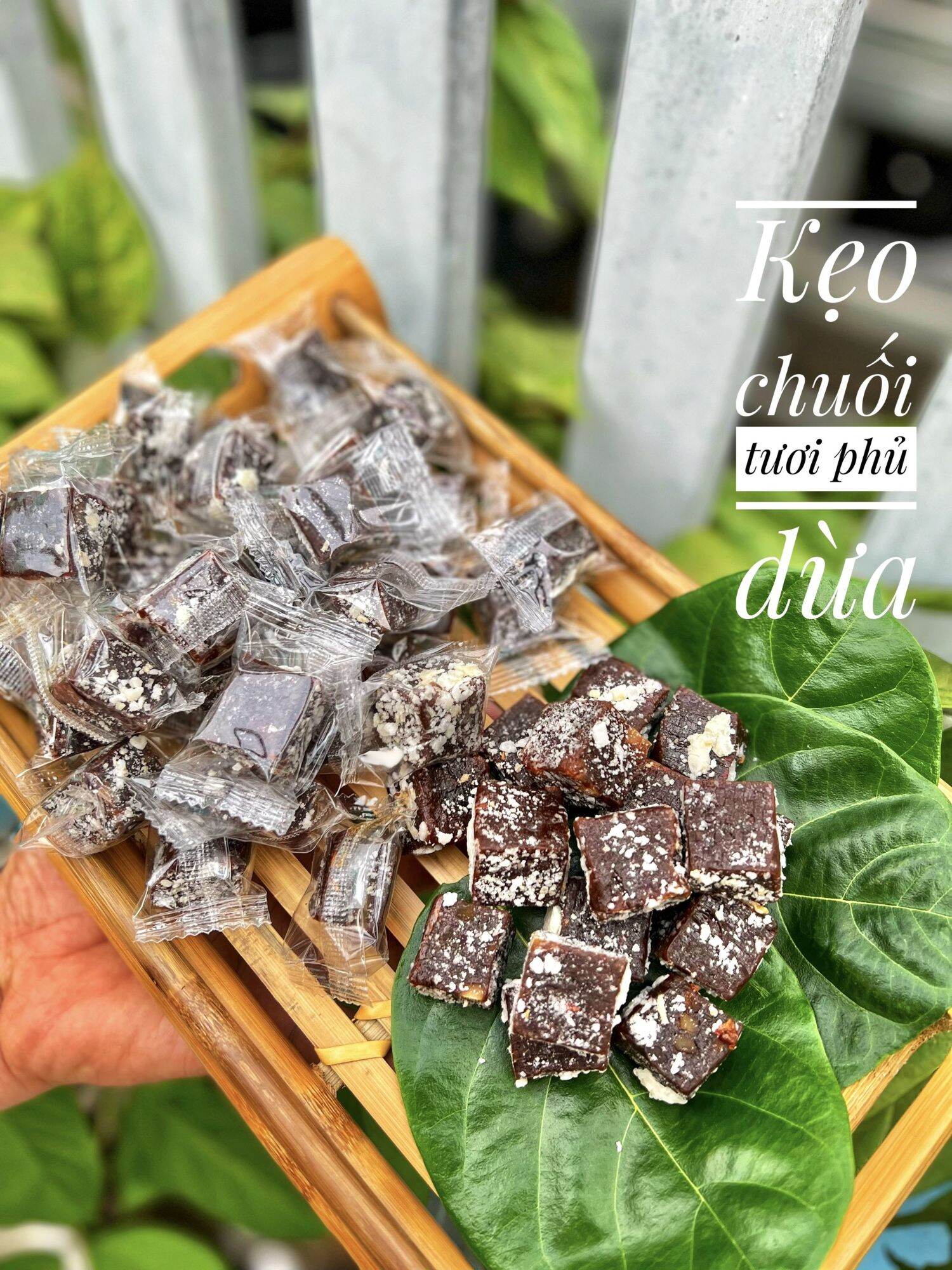 Kẹo chuối tươi phủ dừa 500g