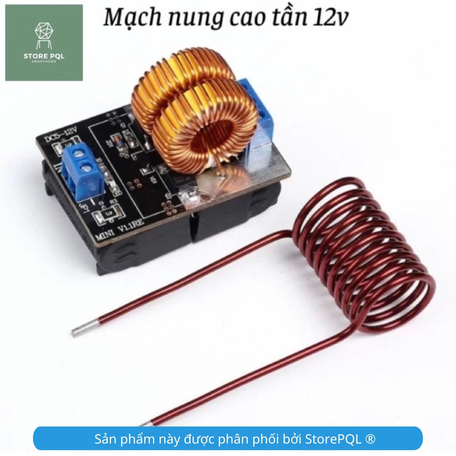 Mạch nung cao tần zvs 120w 5 - 12v dc - 1b4