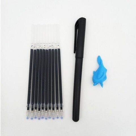 Set 10 ngòi bút tự bay mực + vỏ bút + đệm