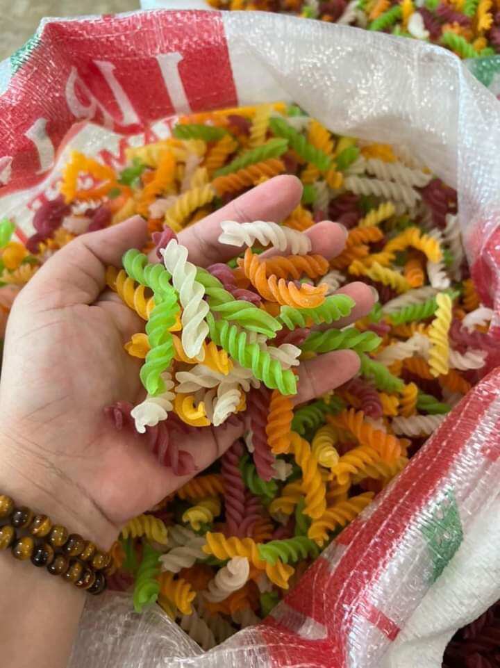 500g nui xoắn rau củ, gạo lứt