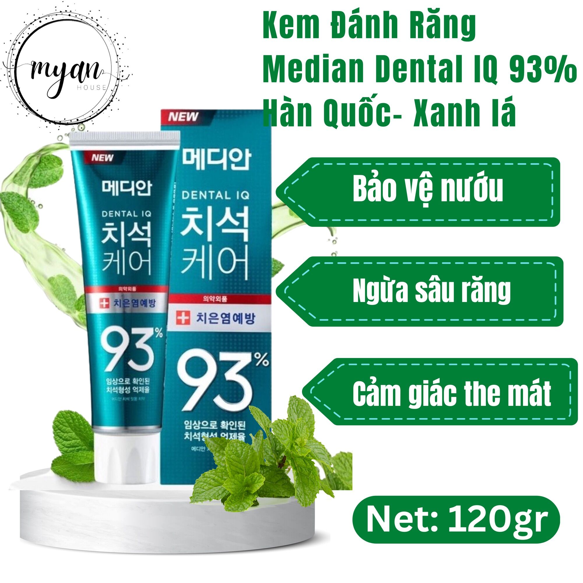 Kem đánh răng MEDIAN 93% Hàn Quốc 120gr