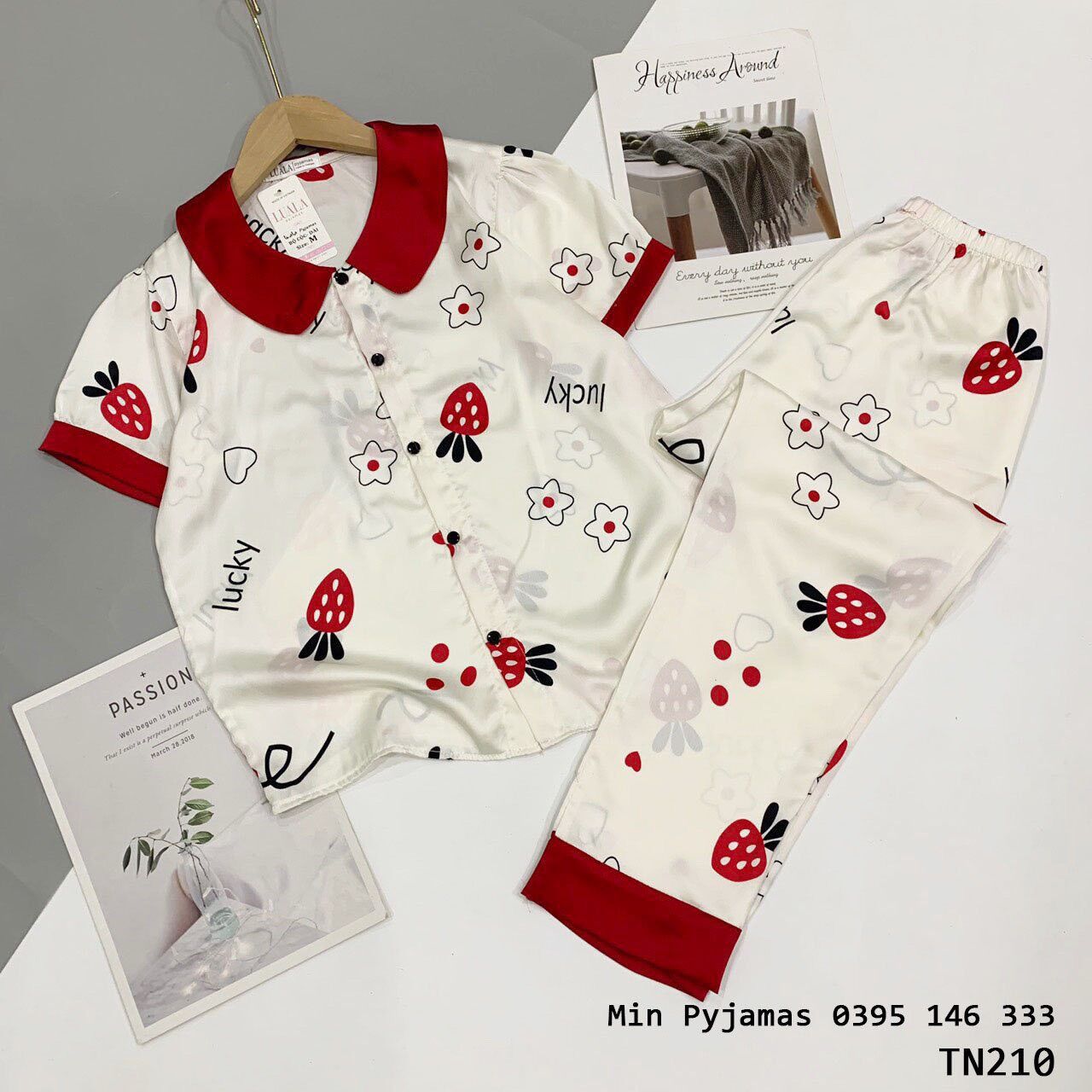 BỘ NGỦ LỤA SATIN CỘC DÀI - Bộ Pyjama mặc nhà siêu mát quần dài
