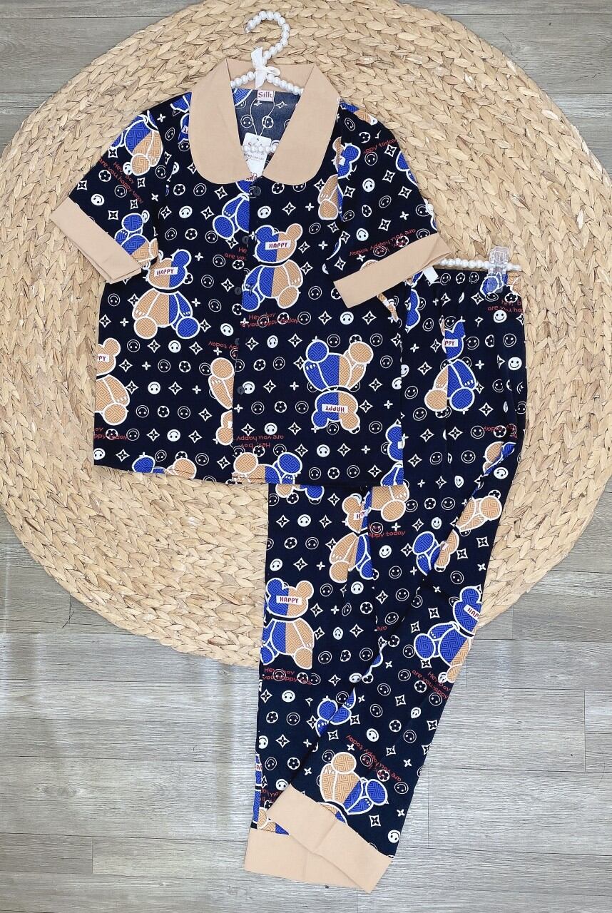 Bộ Pijama Lụa Mango Tay Ngắn Phom 40-60kg