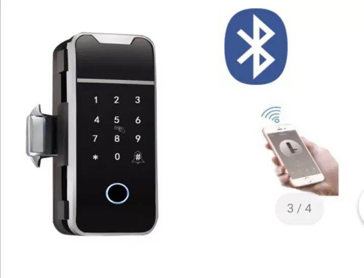 Khóa vân tay cửa kính cường lực