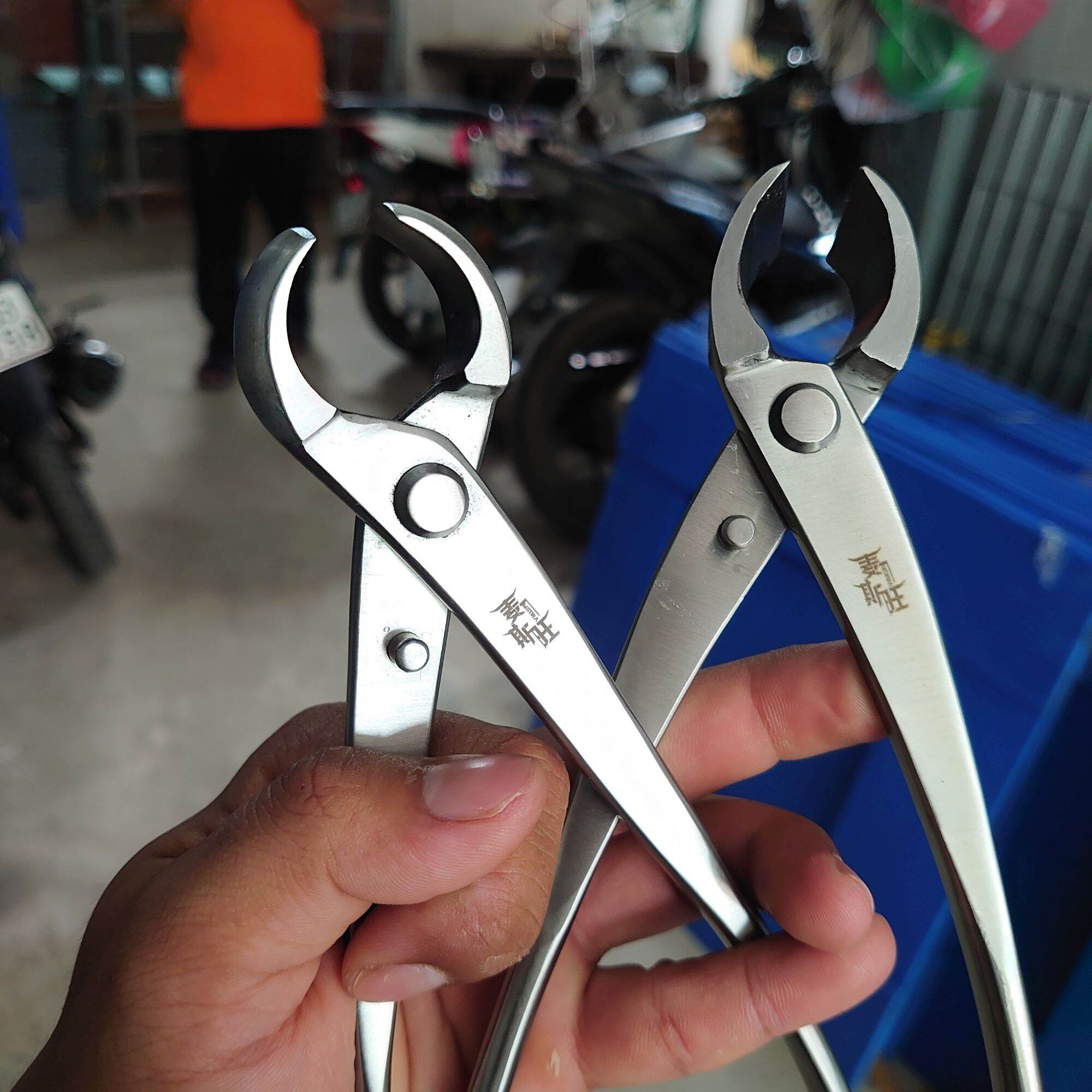 Cạp xéo + cạp tròn thép trắng cao cấp