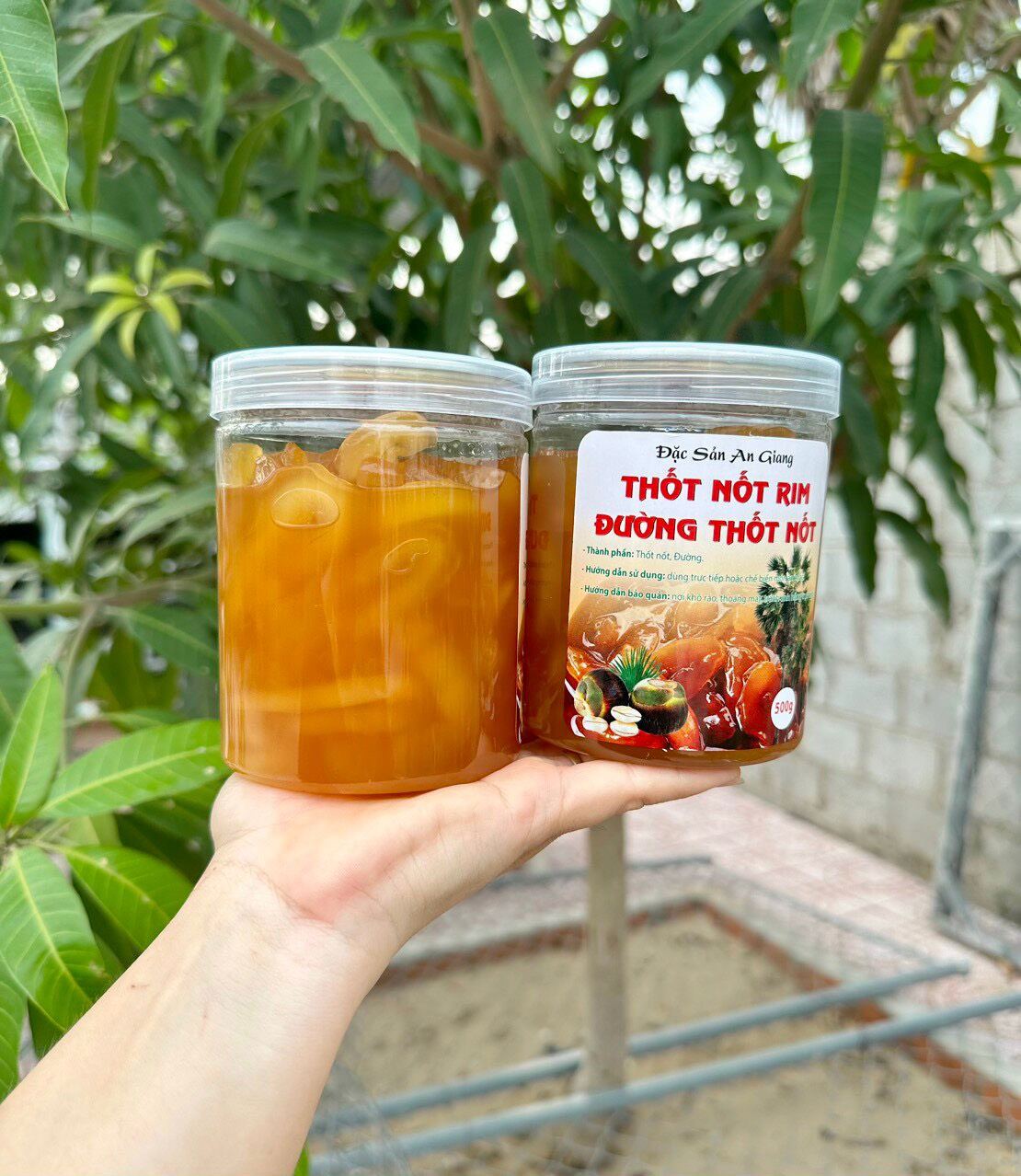 Thốt nốt rim đường thốt nốt hũ 500 gram