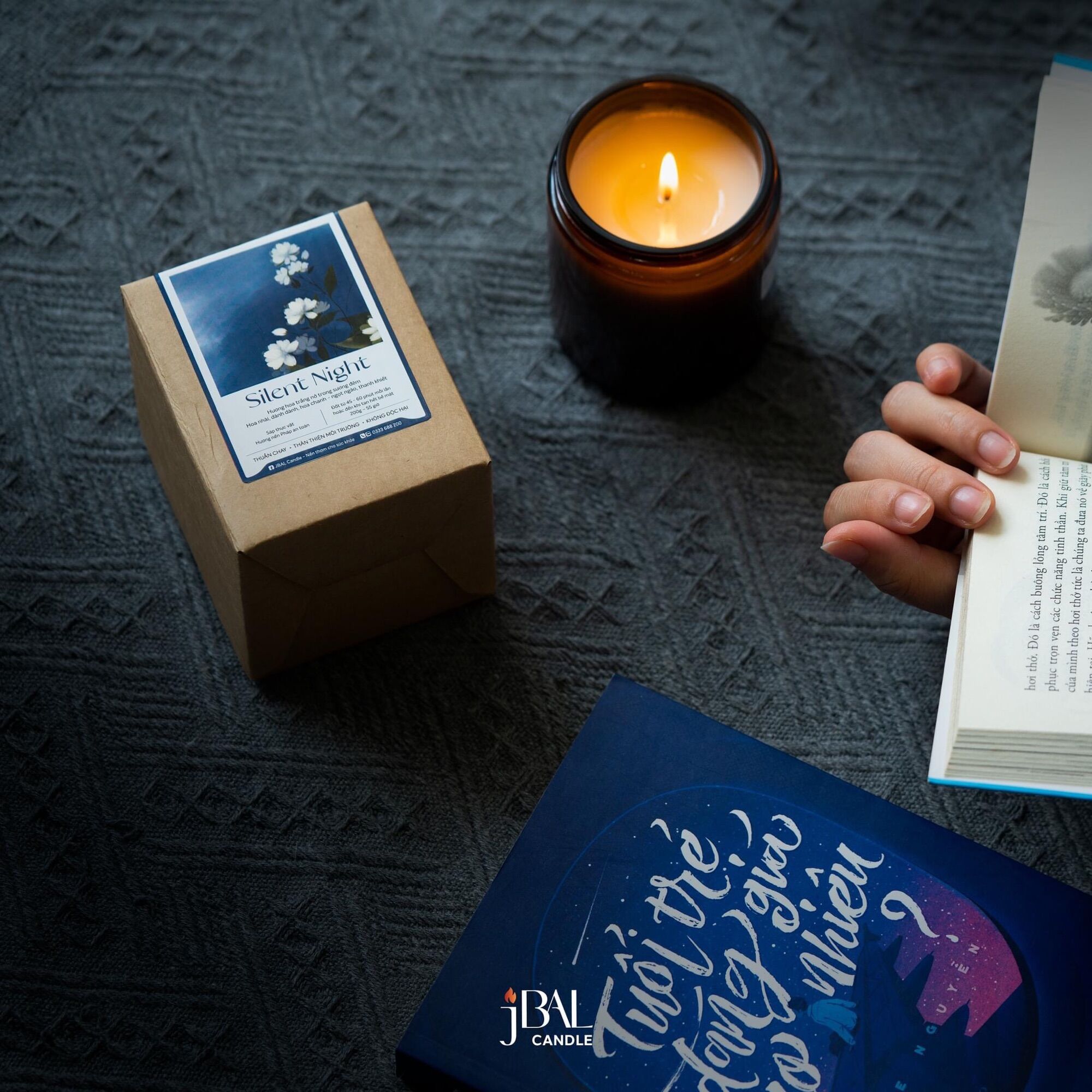 Nến Thơm jBAL Hũ Thuỷ Tinh 200g
