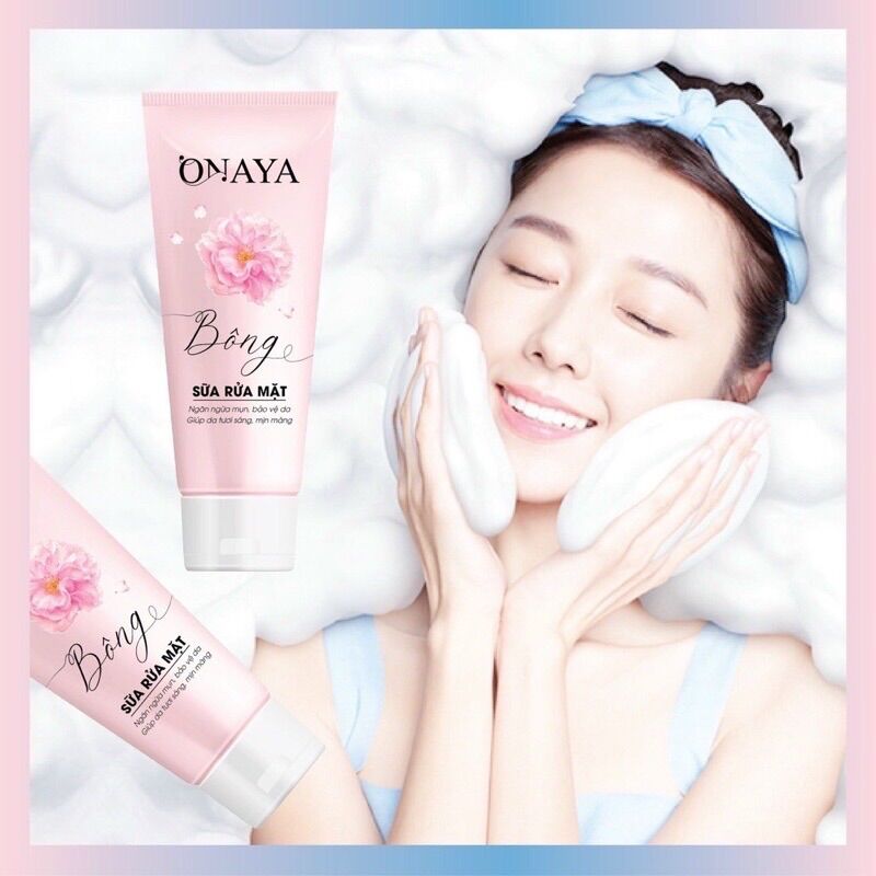 Sữa rửa mặt bông ngừa mụn sáng da