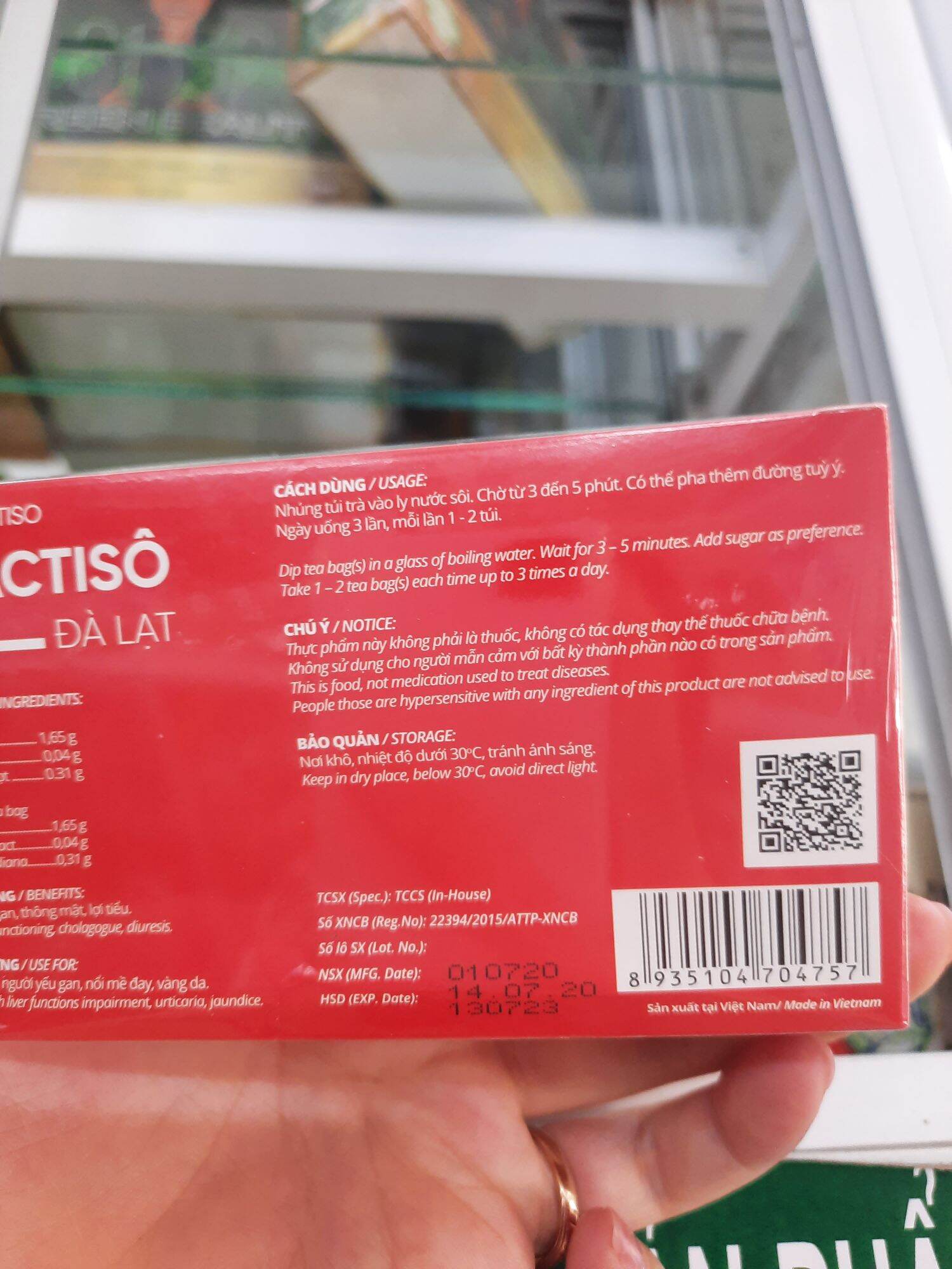 TRÀ ACTISO ĐÀ LẠT 20 TÚI LỌC