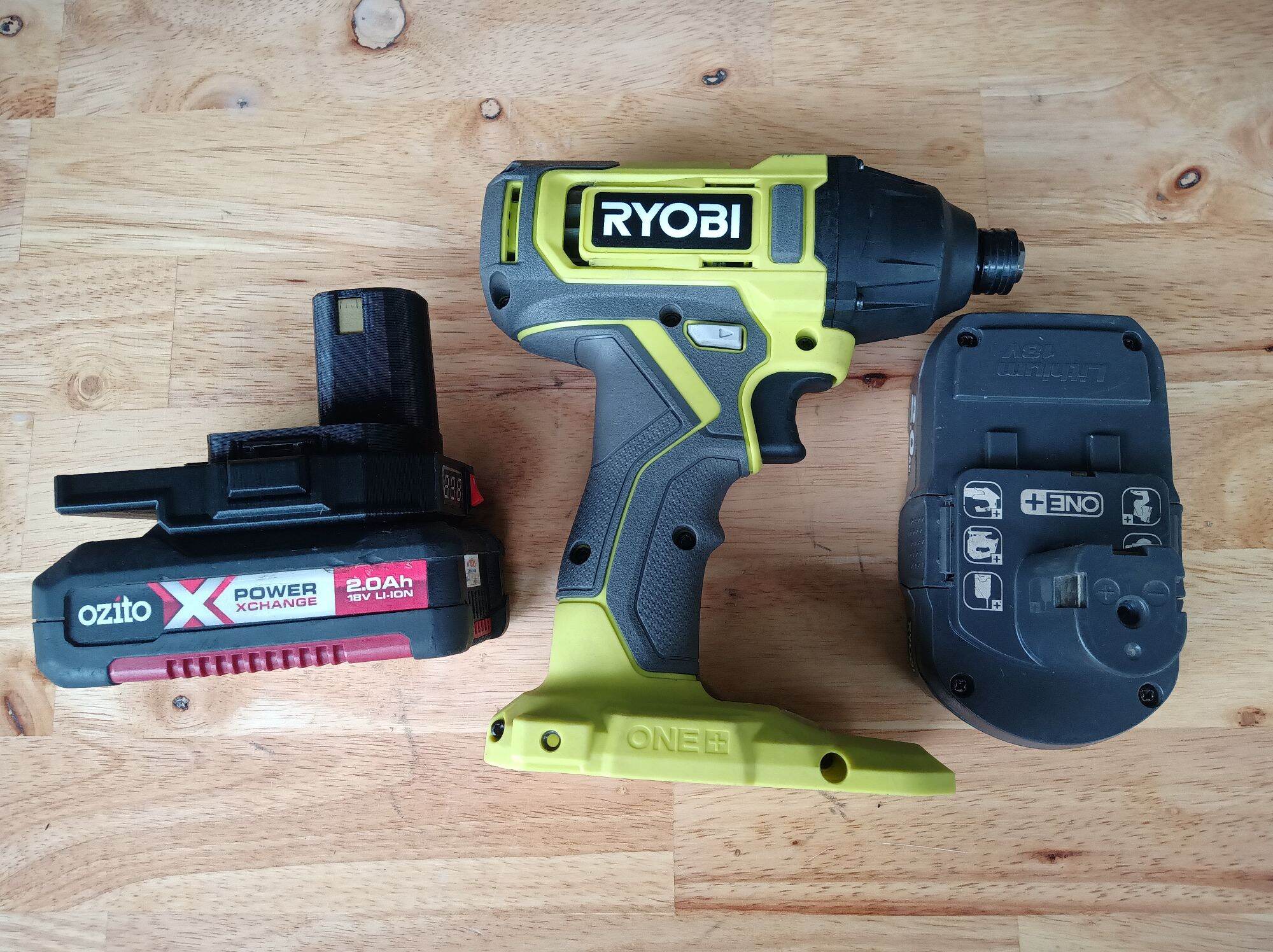 Đế chuyển pin ozito 18v cho máy ryobi 18v
