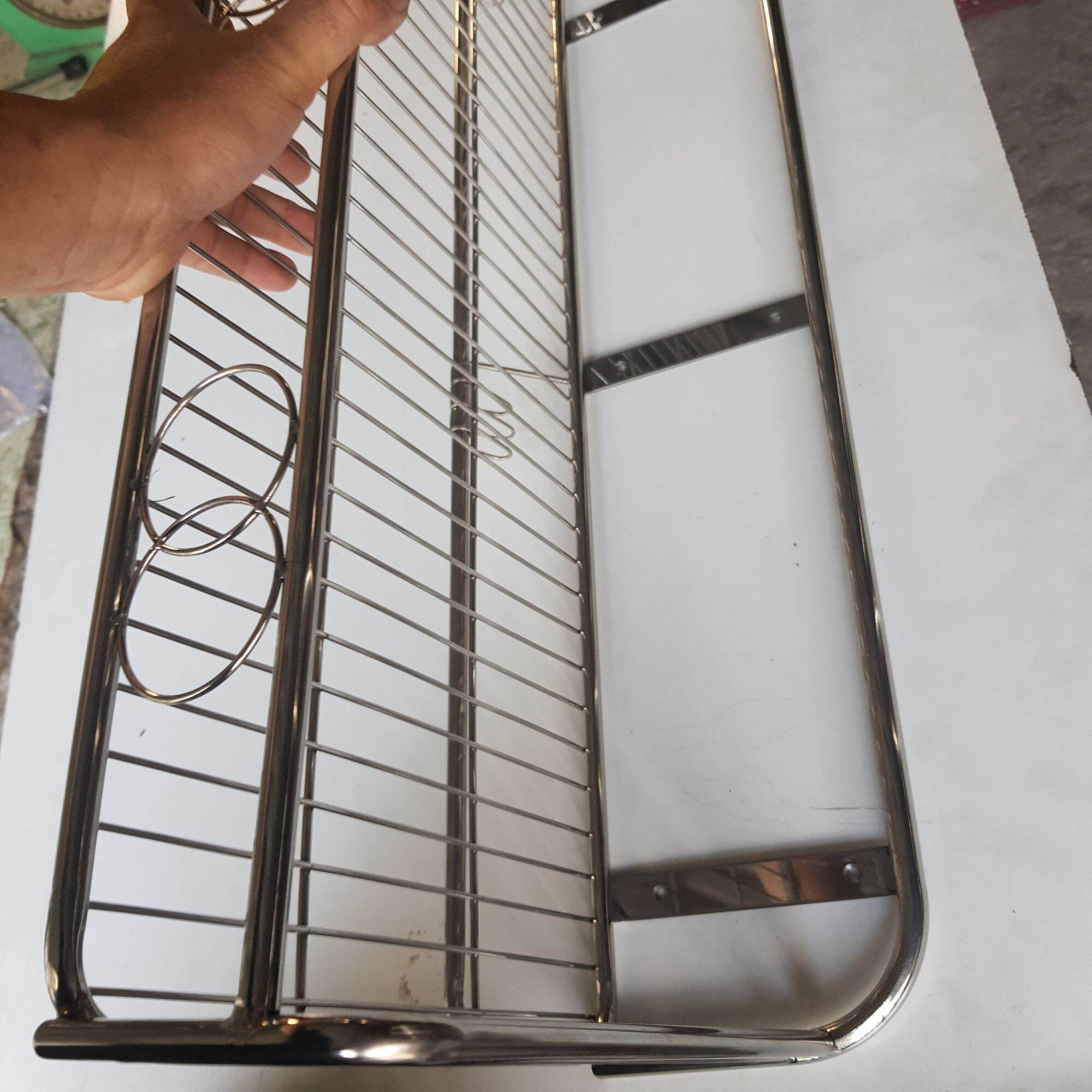 Kệ inox treo tường 1 tầng vi , bề rộng 30cm , bề dài 60cm