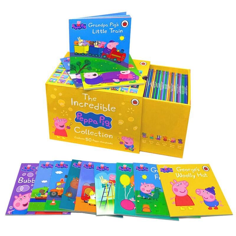 Bộ peppa pig vàng 50 cuốn nhập khẩu - the incredible peppa pig collection