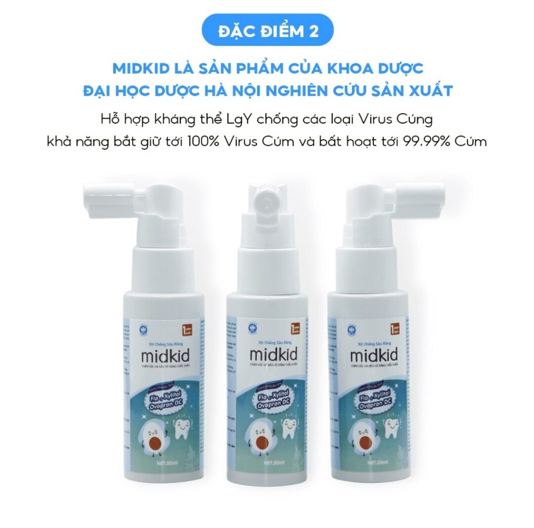 XỊT CHỐNG SÂU RĂNG MIDKID