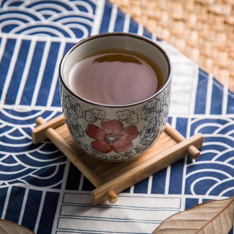 Bộ trà cốc trà cốc chủ nhân cốc pha trà cốc đơn chén trà hoa màu tráng men gốm sứ kiểu nhật cổ điển cốc trà kungfu
