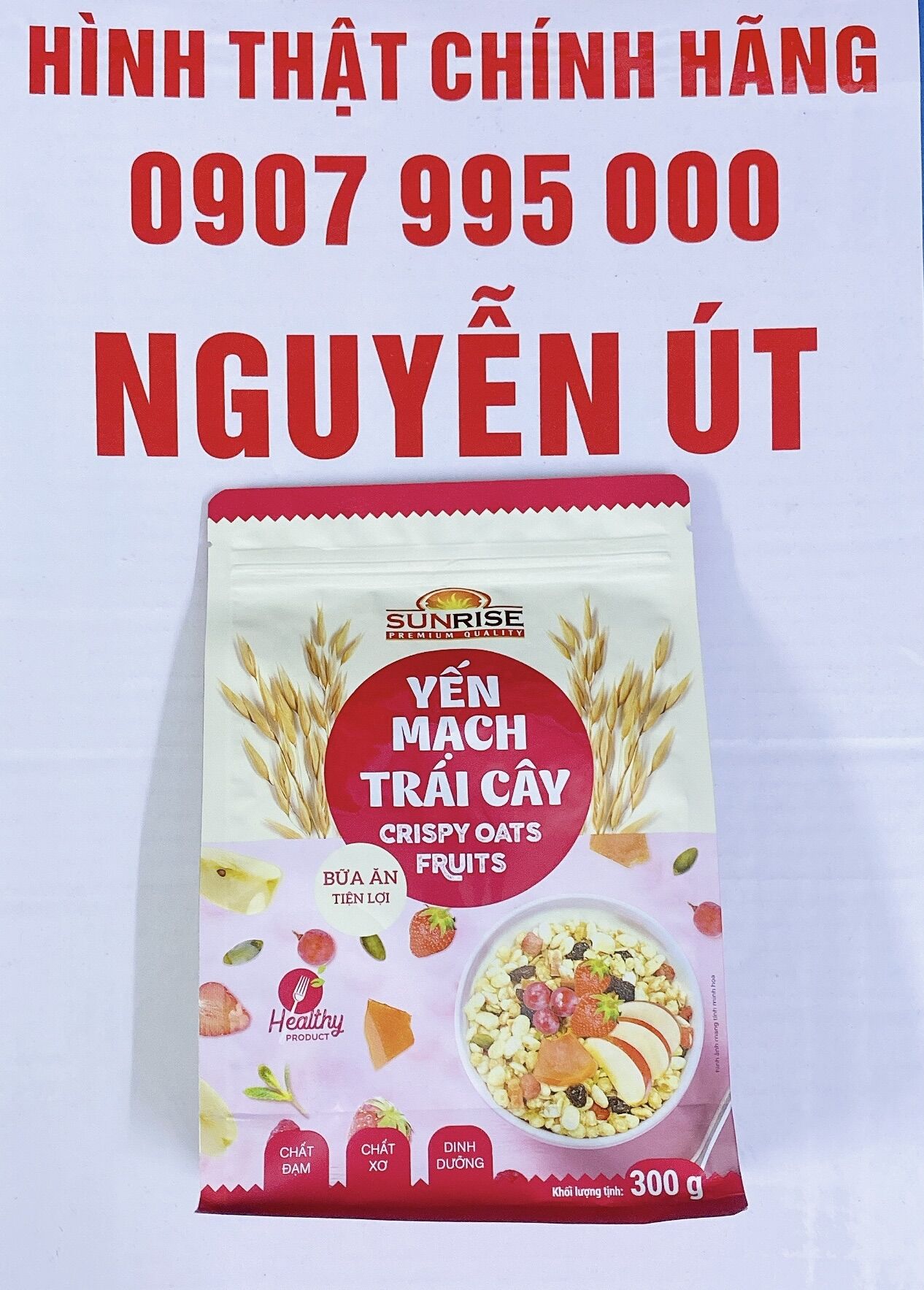 Yến mạch trái cây sunrise túi 300g
