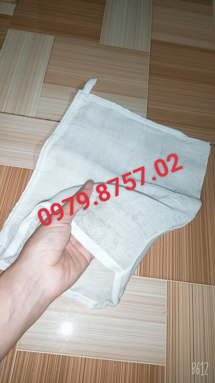 Túi vải mùng dùng để lọc, vắt đồ 25x30cm