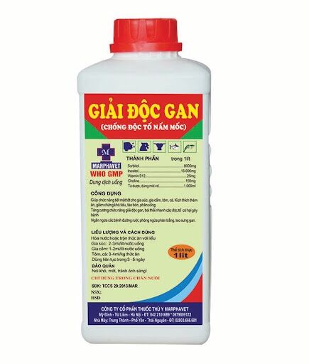 [THÚ Y] 1 lọ GIẢI ĐỘC GAN 1L dùng cho trâu bò lợn gà tôm cá