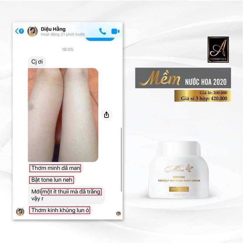 BODY MỀM NƯỚC HOA A COSMETICS