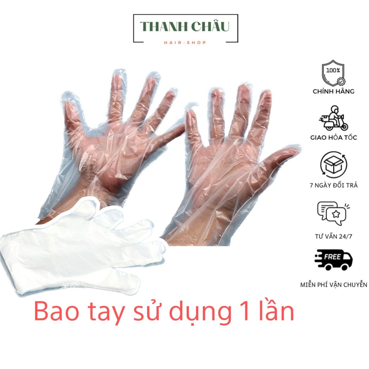 100g Bao tay nilon số lượng khoảng 100 cái