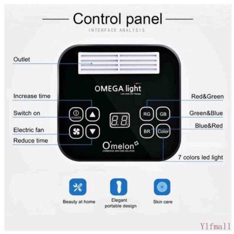 Vòm ánh sáng sinh học 7 màu Omega Light