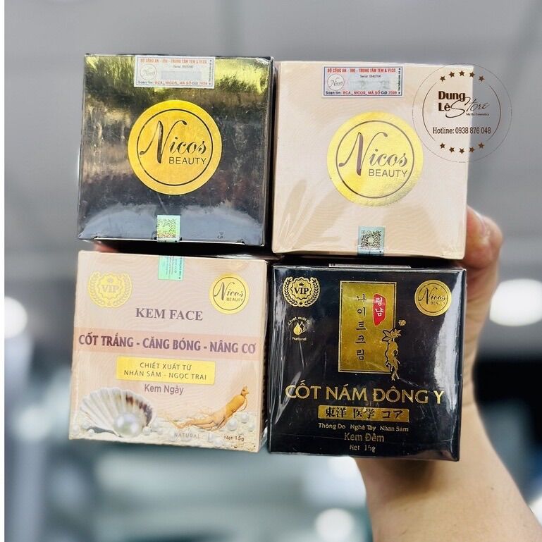 Kem face cốt đông y Nicos Thanh Nhi 15gr chính hãng