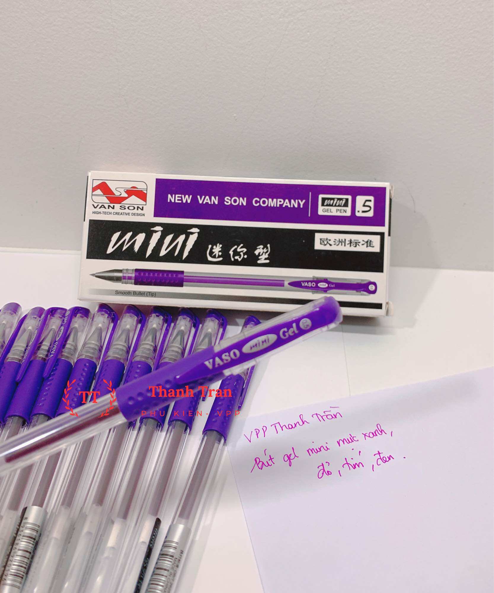 Hộp 12 cây bút mực gel mini (ngòi 0.5mm)