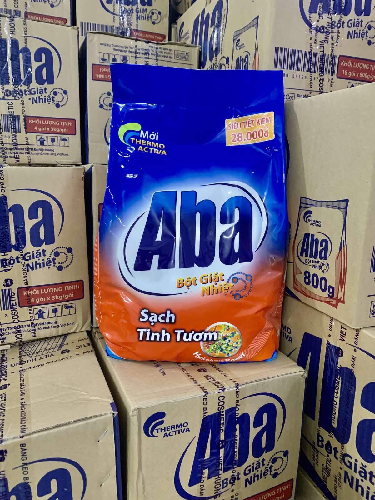 Bột giặt nhiệt Aba  4,5kg sạch tinh tươm