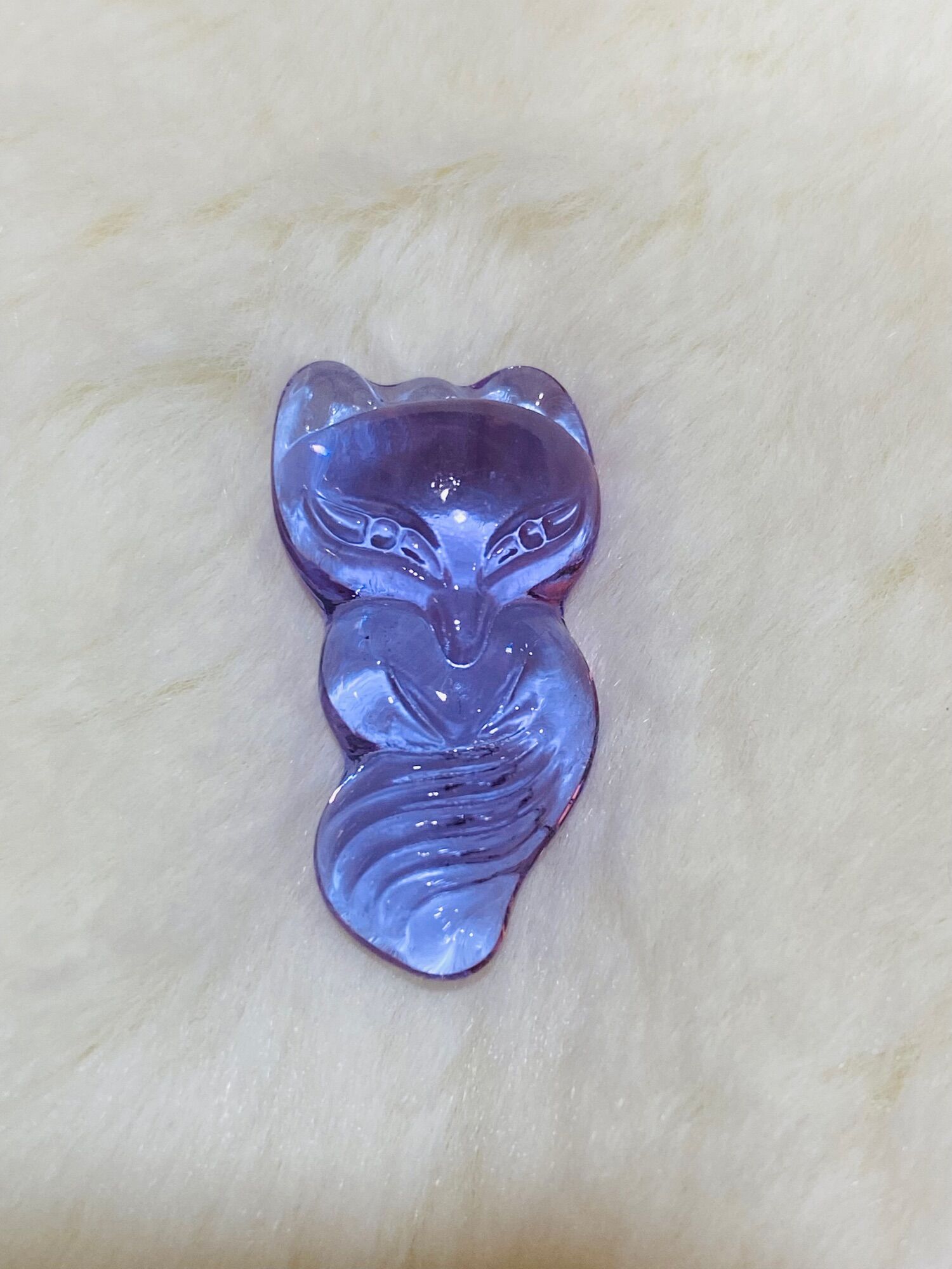 Hồ ly 9 đuôi dài may mắn tình duyên(tặng kèm vòng đeo cổ)
