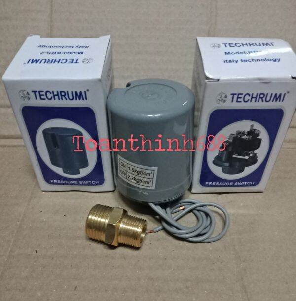 [HCM]Rơ le máy bơm tăng áp Techrumi (tặng ren ngoài 21/17)