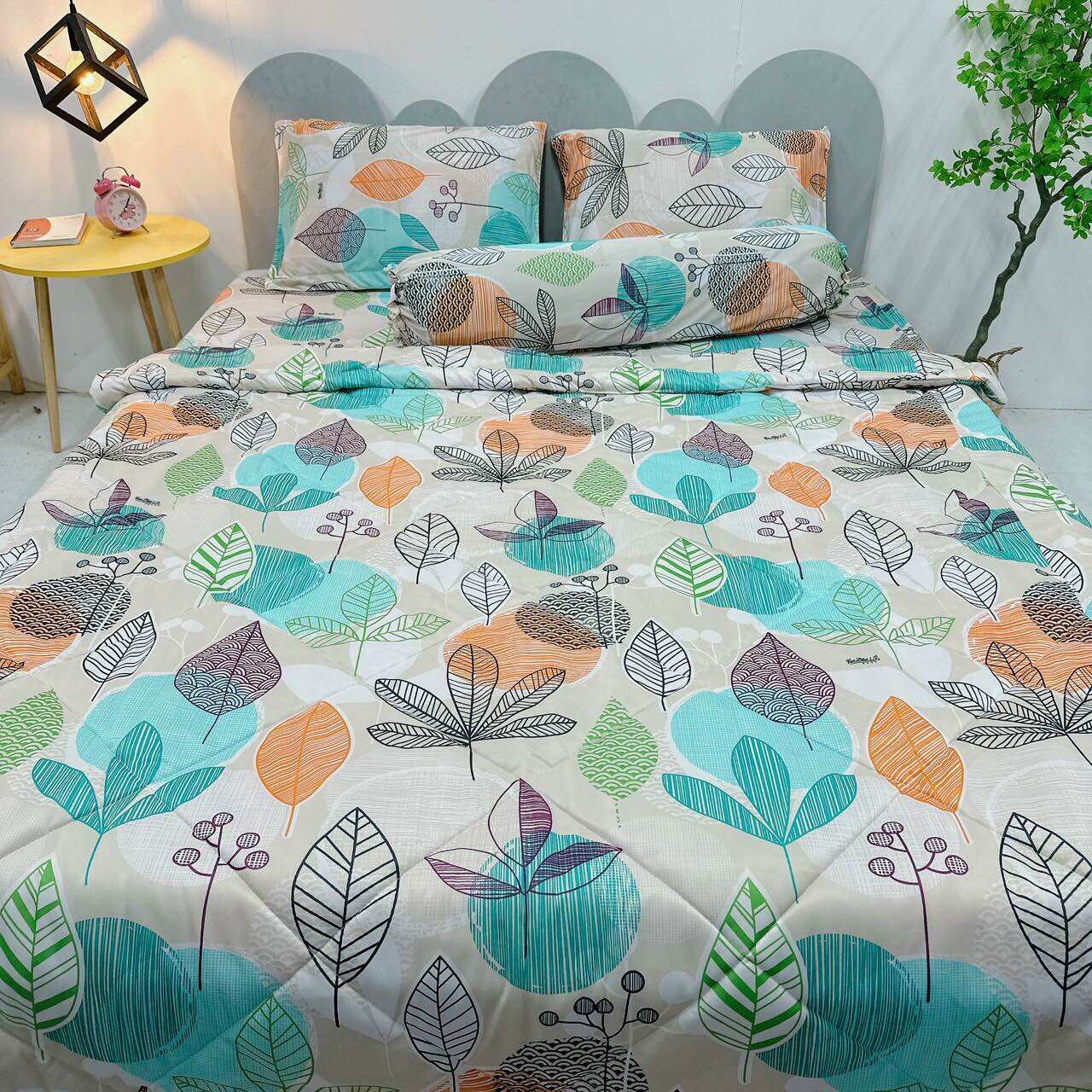Set 5 chăn drap áo gối THUN LẠNH HÀN QUỐC