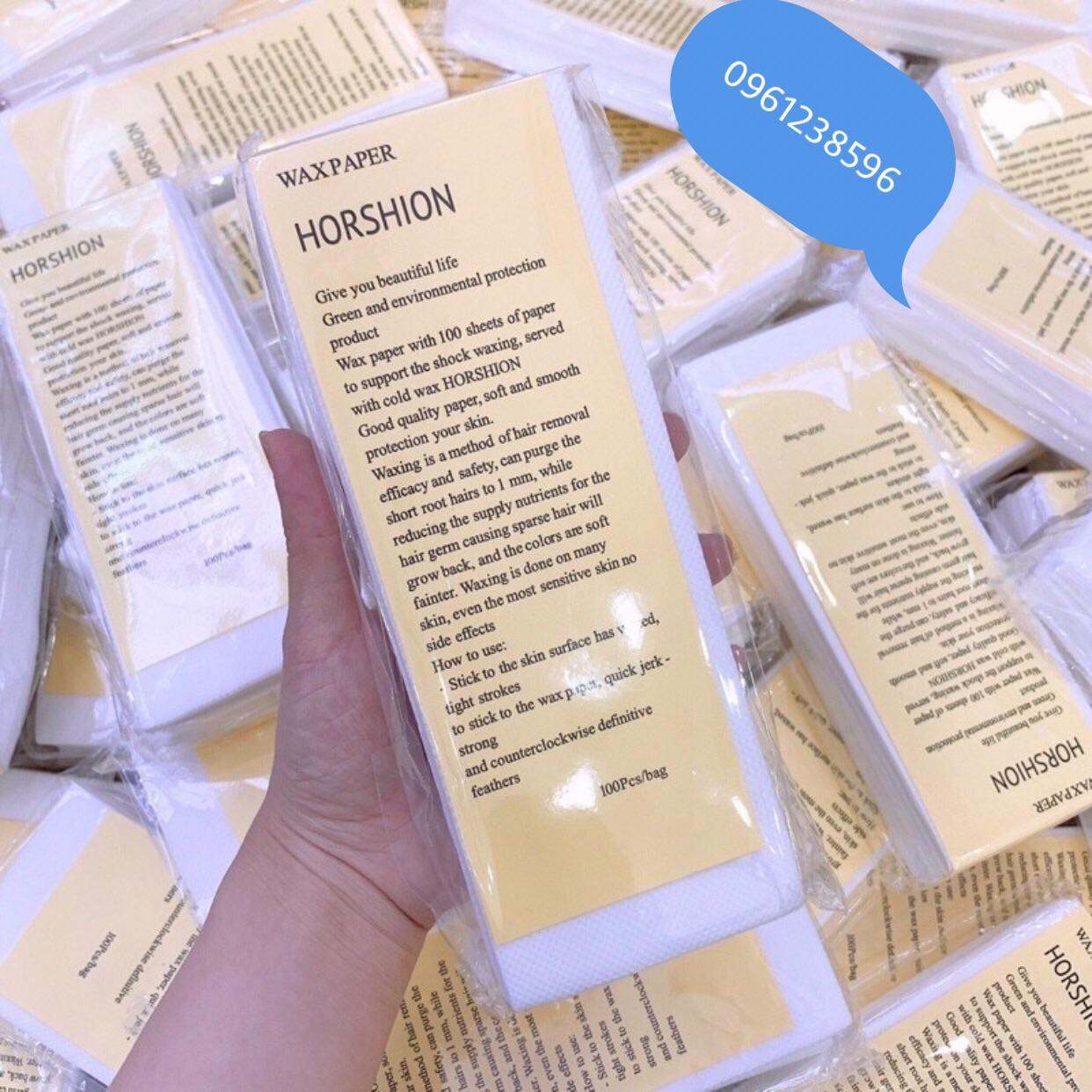 Combo Sáp Wax Lông Và Giấy Wax 100 Tờ Tiện Lợi - Tặng Kèm Que Gỗ