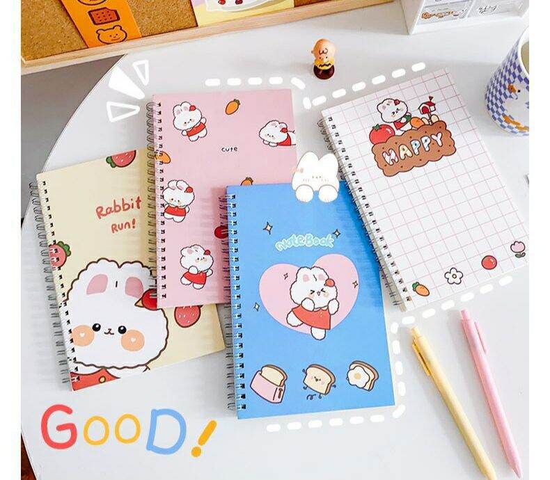 Sổ Còng A5 In Hình Sticker Dễ Thương 56 Trang