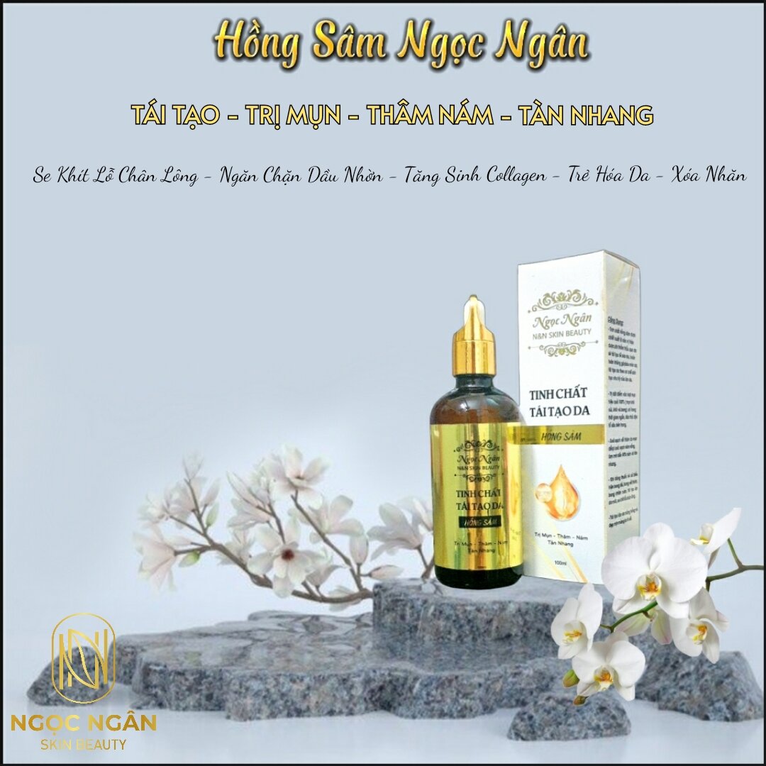 Hồng sâm ngọc ngân tái tạo mụn nám