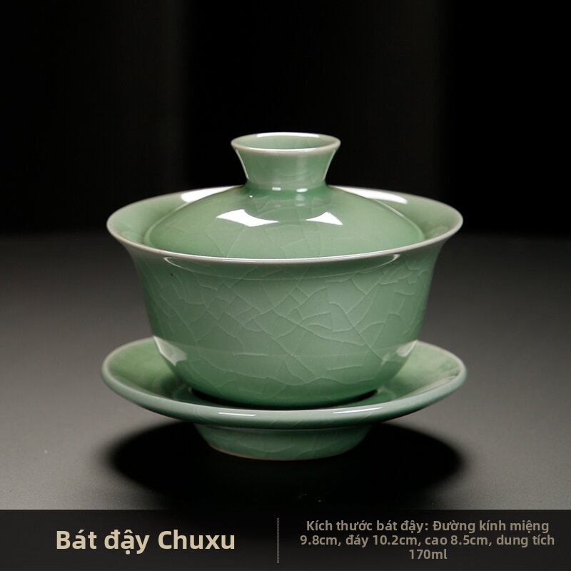 Single Large Heat Resistant Retro Chinese Ceramic Tea Cup - 7