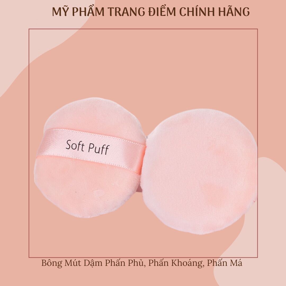 Bông Mút Dặm Phấn Khoáng Phấn Bột Phấn Má Trang Điểm Cao Cấp
