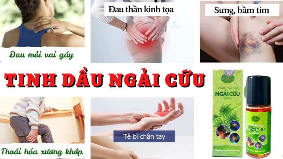 Tinh Dầu Ngải Cứu Xoa Bóp Dạ Thảo Liên(Mua 2 tặng 1 con lăn xoa bóp mát xa)